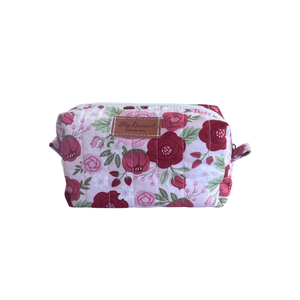 Mini Cosmetic + Toiletry Bag - Rose garden