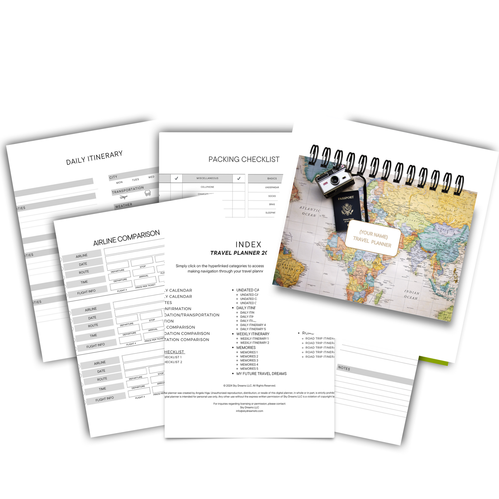 Travel Planner Journal-World Traveler