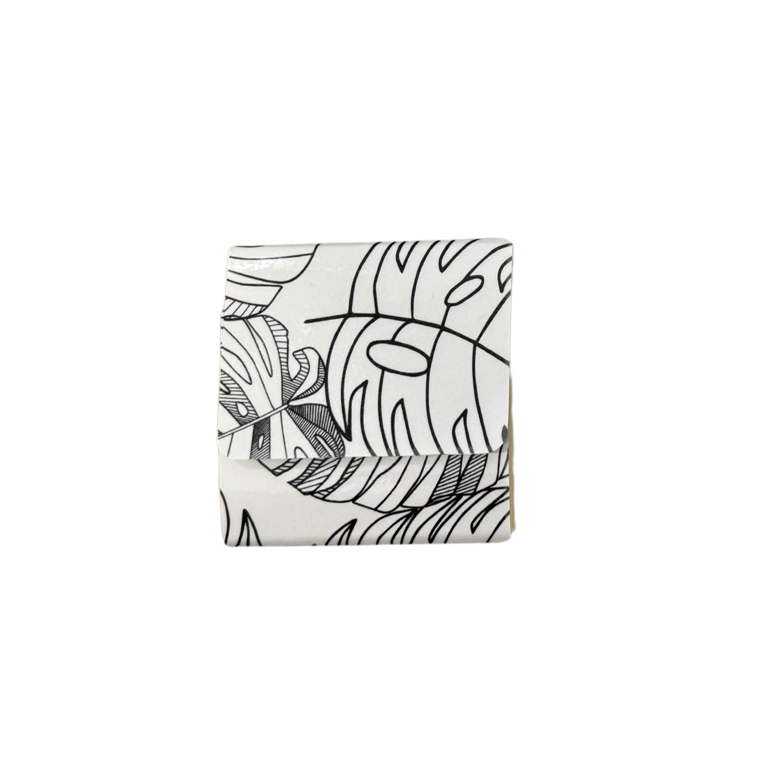 Mini Sticky Note cover set with mini pen-Monster Large Monstera Scattered