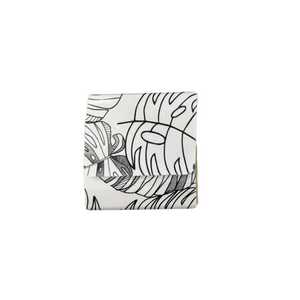 Mini Travel Sticky Notes + Pen-Monster Large Monstera Scattered