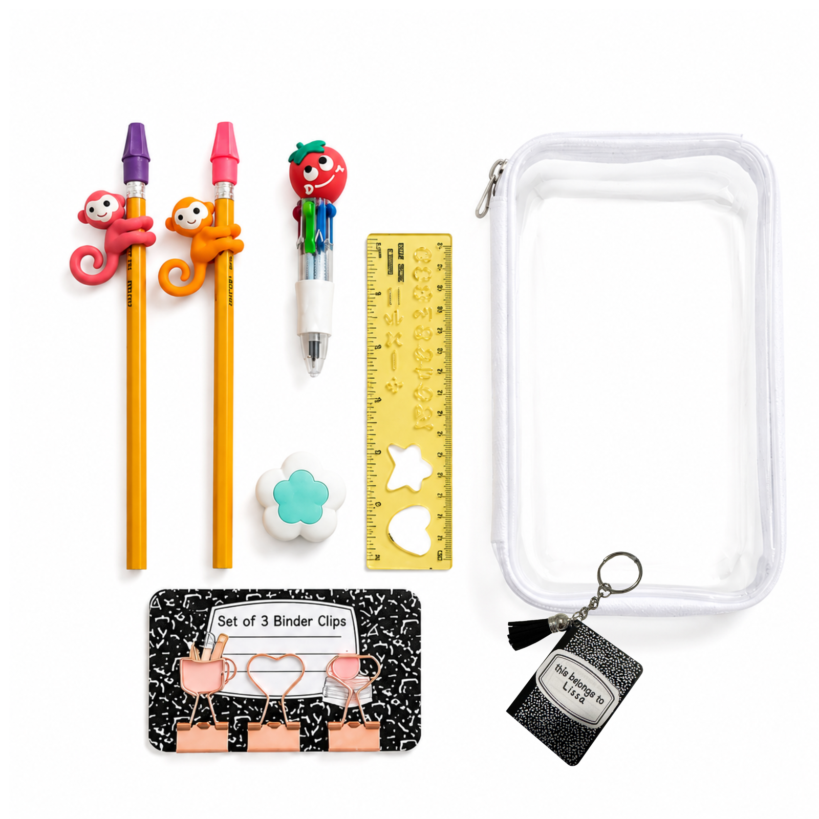 Personalized Hard shell zip pouch-School edition