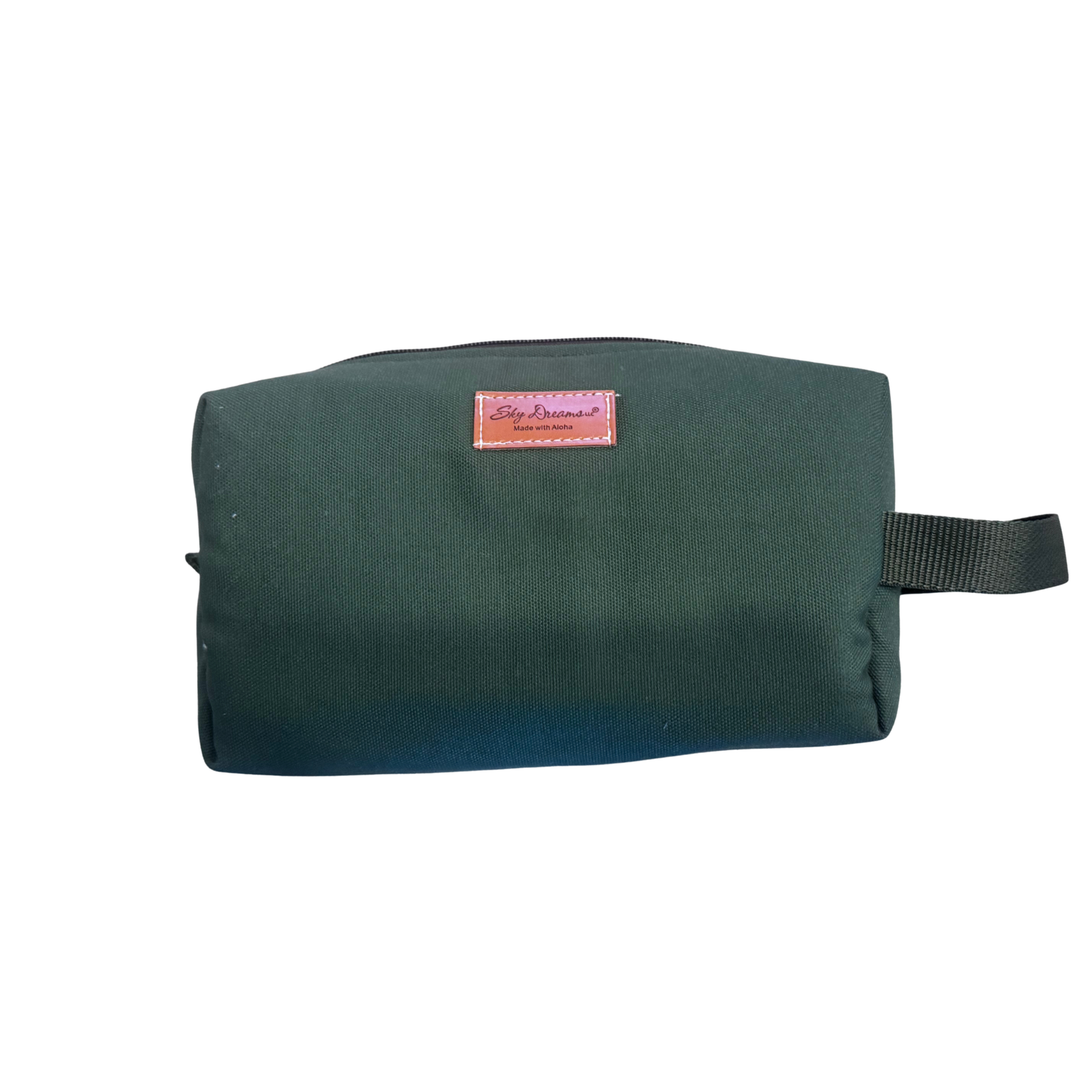 Large jet set cosmetic/toiletry bag-Hunter Green