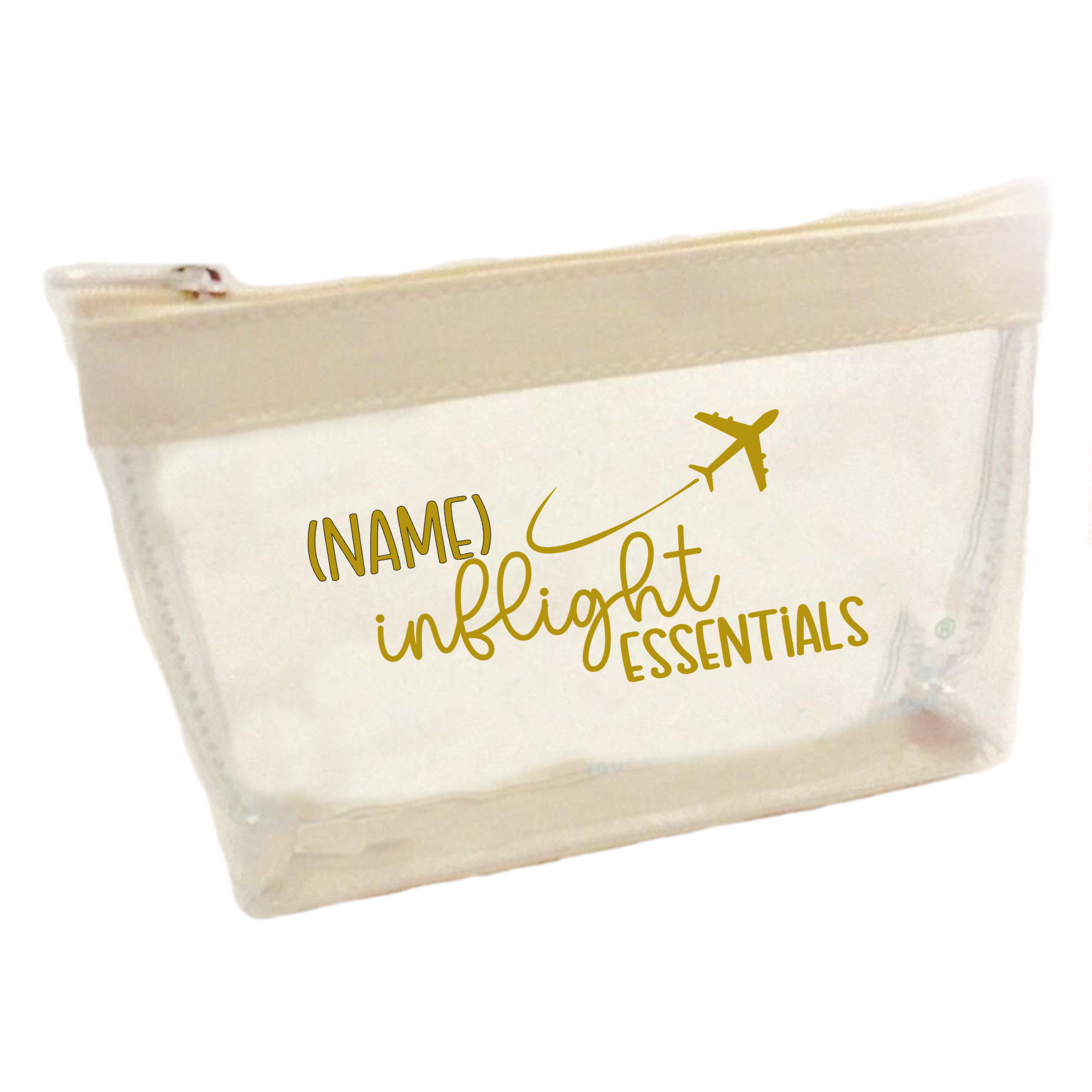 TSA clear vinyl pouch-Inflight Essentials/Cruise Essentials