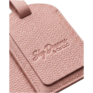 Passport Gift Set – Pink Vegan Leather + Clear Hard Shell Pouch