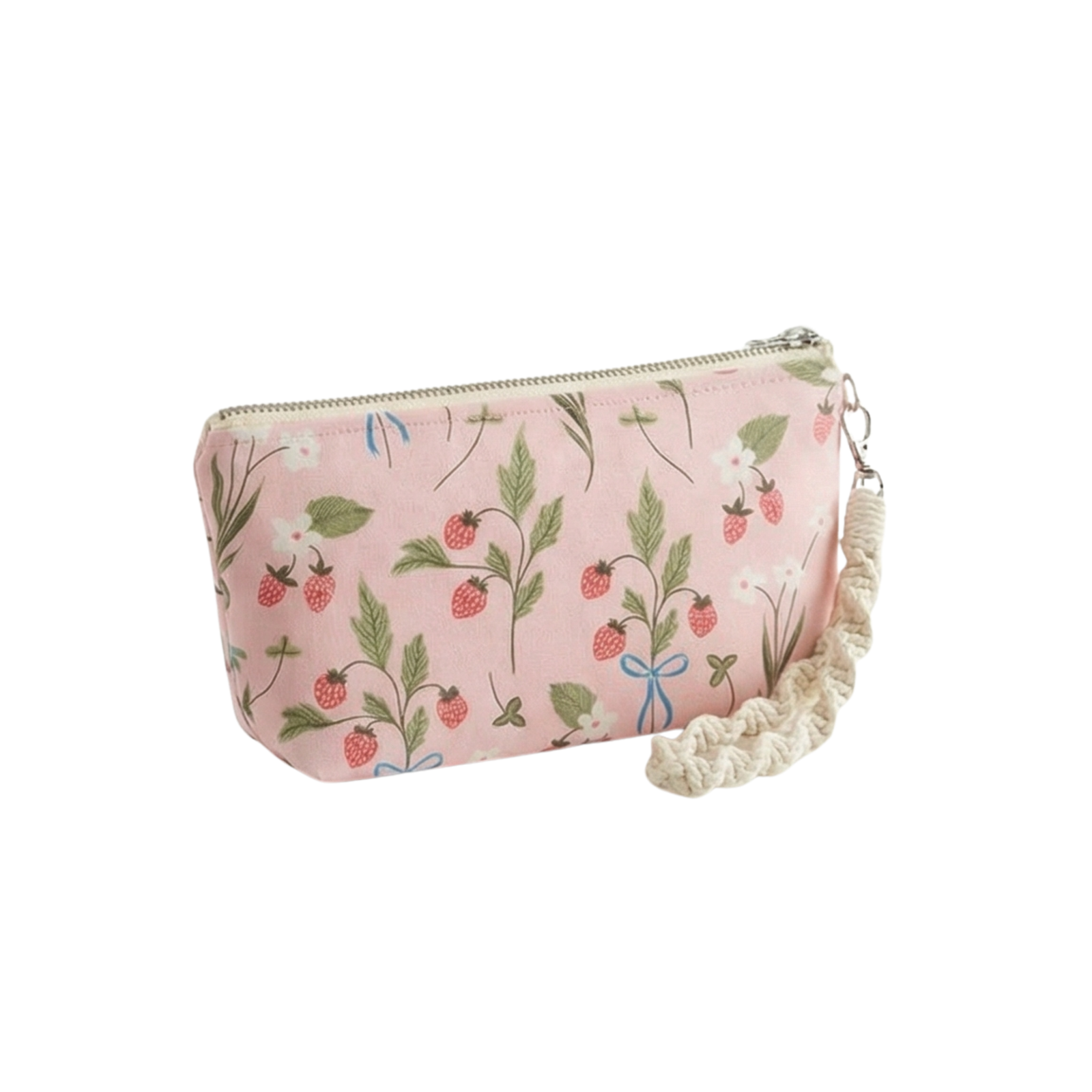 Arianna Marie zipper pouch-Strawberry Fields