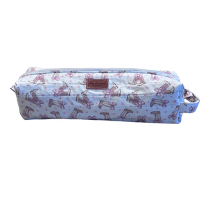 SkyPac hair tool bag-Pink boots & bows