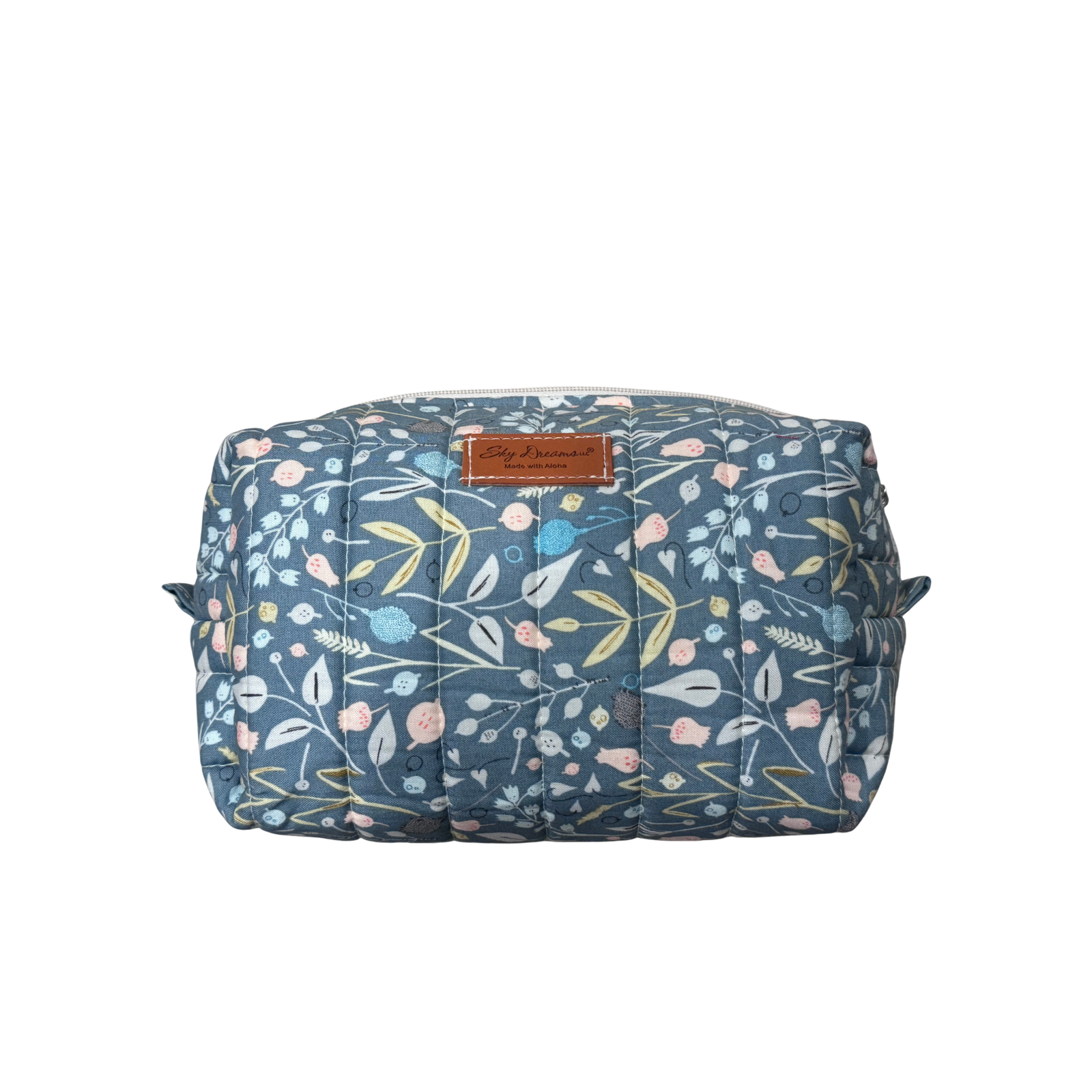 Large jet set cosmetic/toiletry bag-Floral tulips