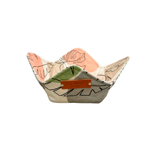 Reversible bowl holder-Boho Orange Monstera/Boho Green Monstera