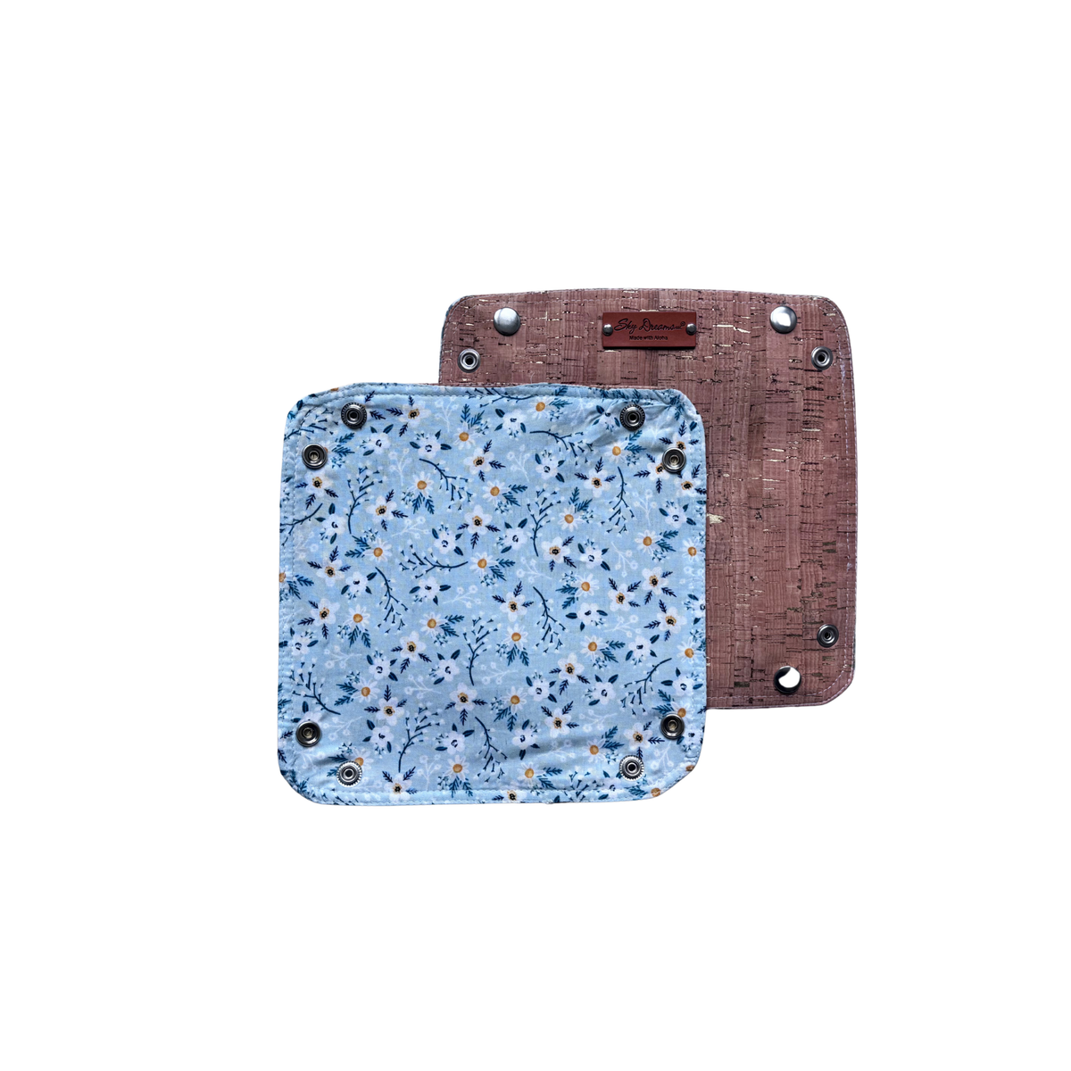 Travel Valet with Cork-Mint Daisy