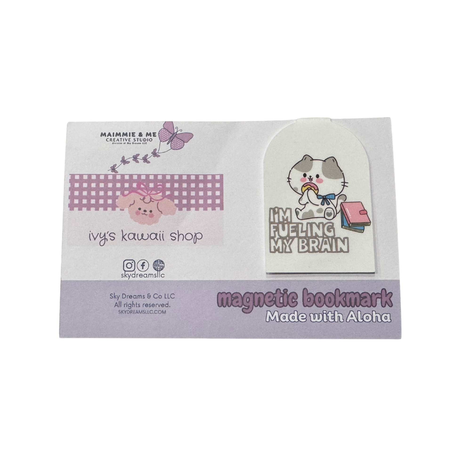 Magnetic bookmark-I'm fueling my brain
