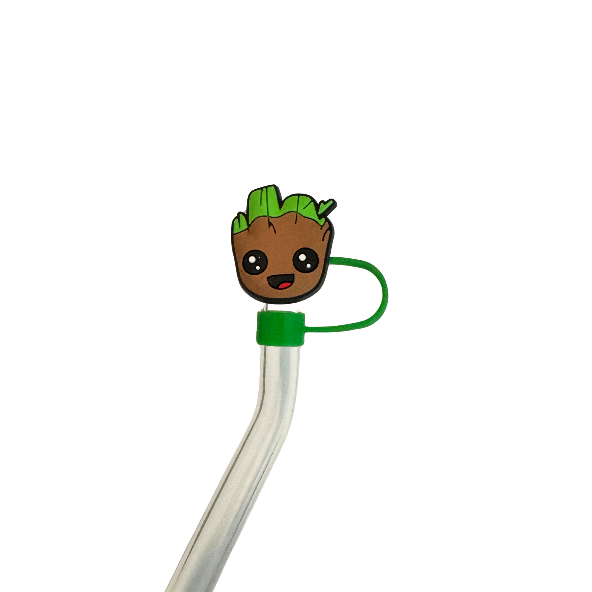 Limited edition-Silicone Straw topper-Green Monster
