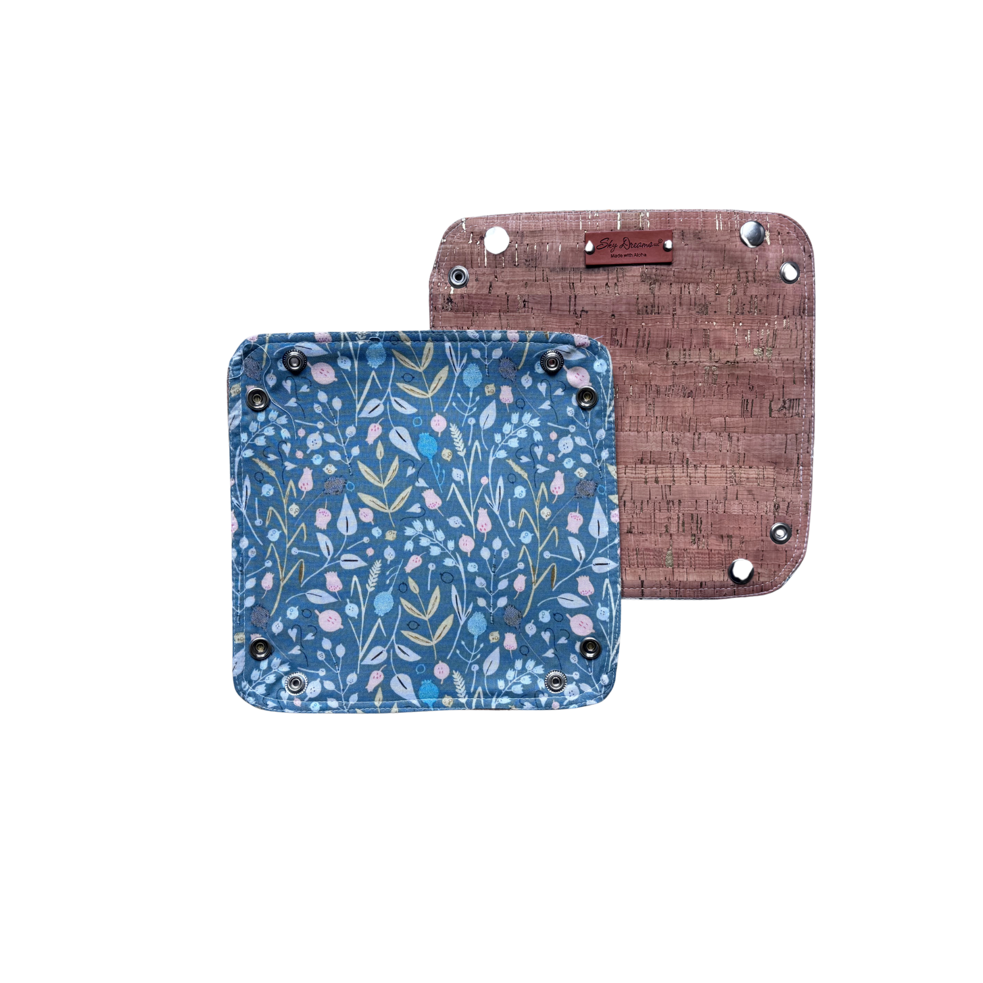 Travel Valet with Cork-Floral Tulips