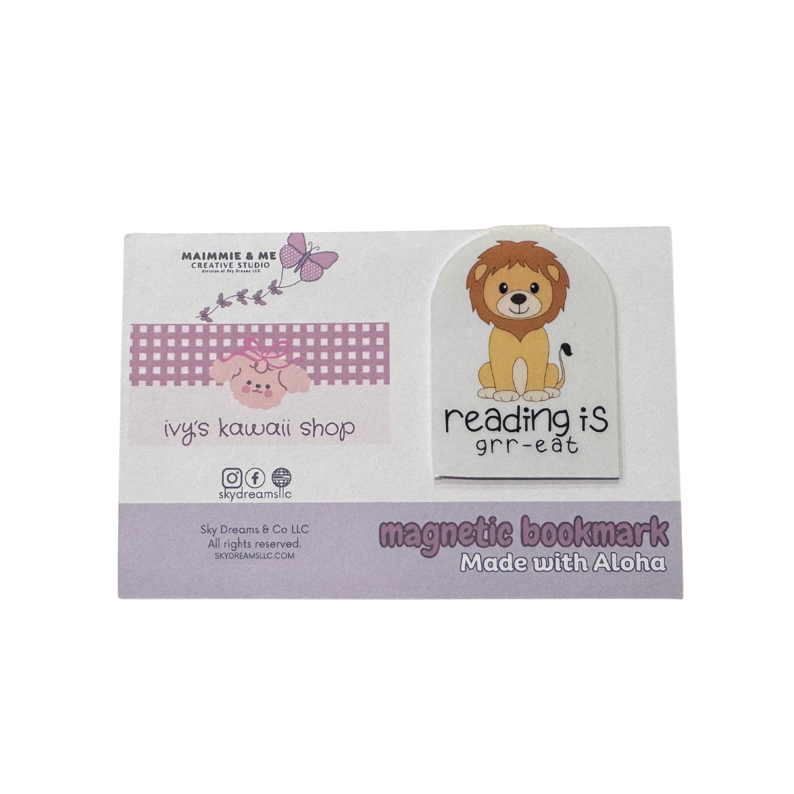 Magnetic bookmark-reading is grr-eat (Lion)