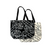 Reversible tote-Na Lau aloha Black with leaves