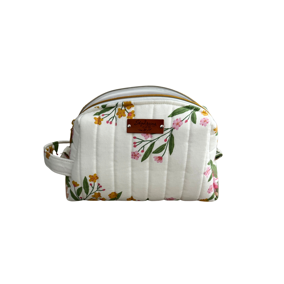 Limited Edition-From Denmark with Love: Large Dopp/Toiletry bag-Pink florals