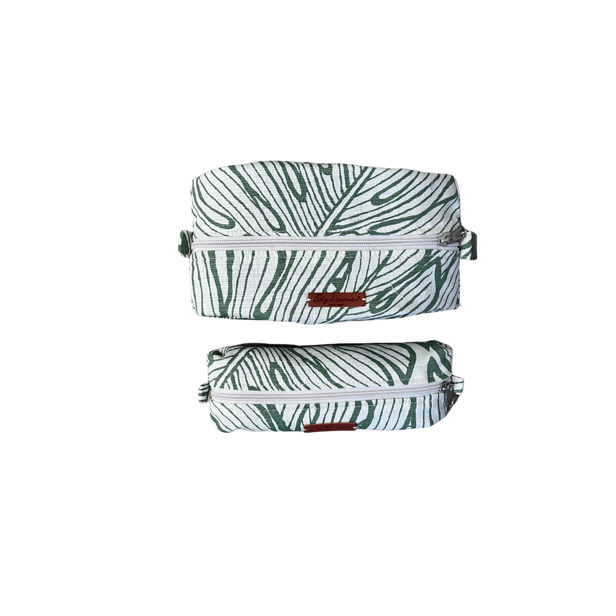 Zip pouch set-Na Lau Sage Green