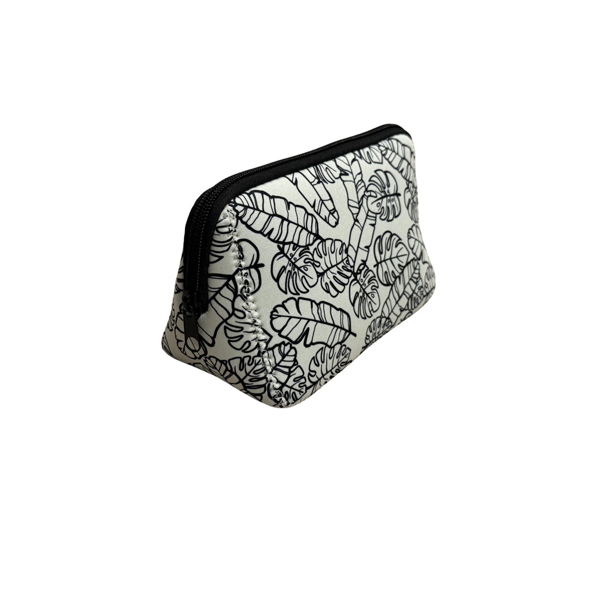 Neoprene Toiletry/Makeup pouch-Na Lau Aloha Beige