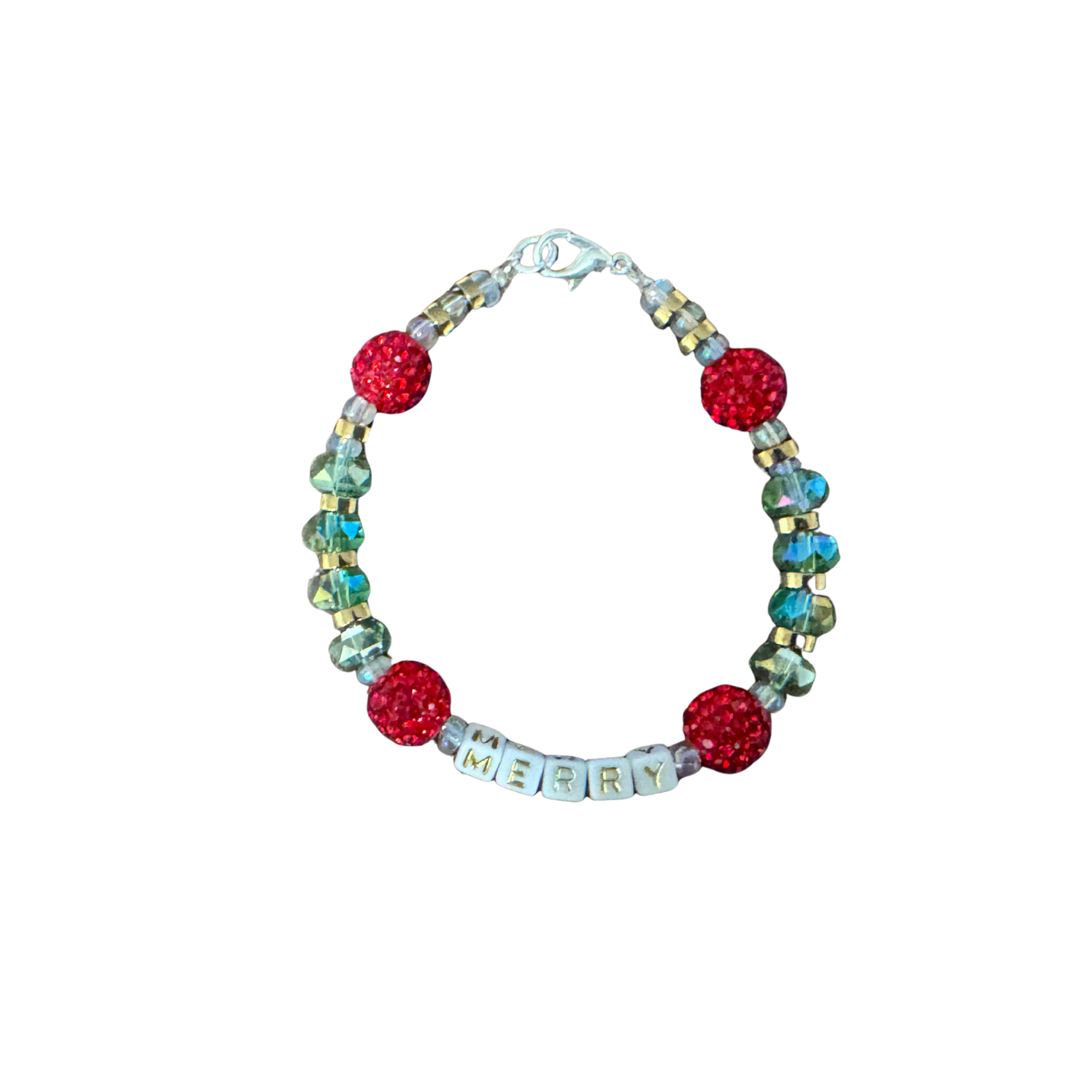 Violet's Sparkle shop-Large bracelet w/ charm-Merry