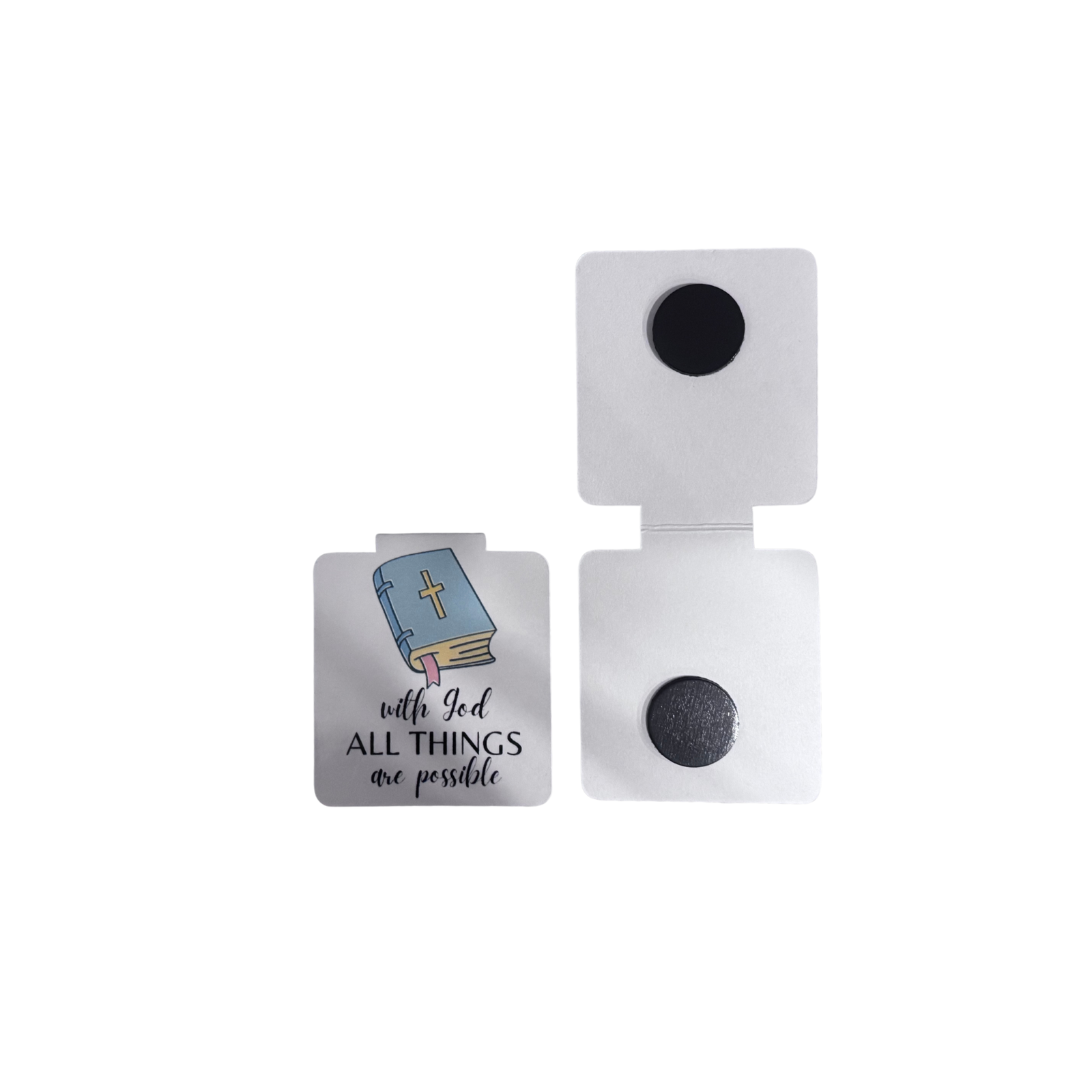 Magnetic bookmark-With God all things are possible