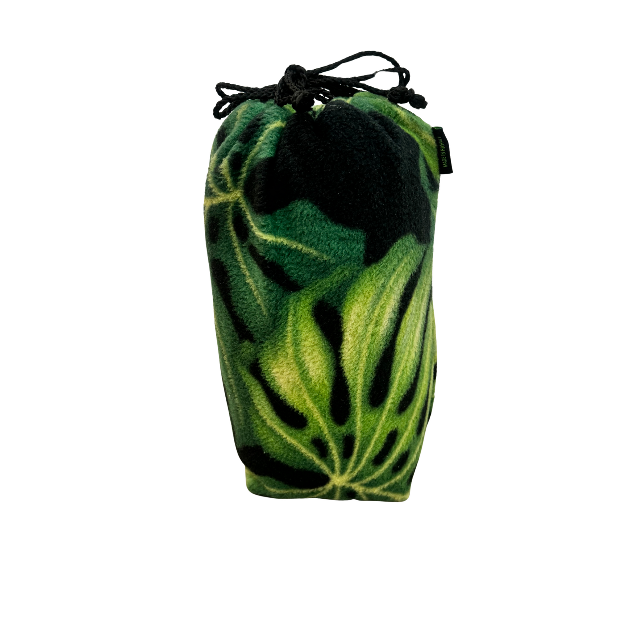 Drawstring Travel set-Black Monstera