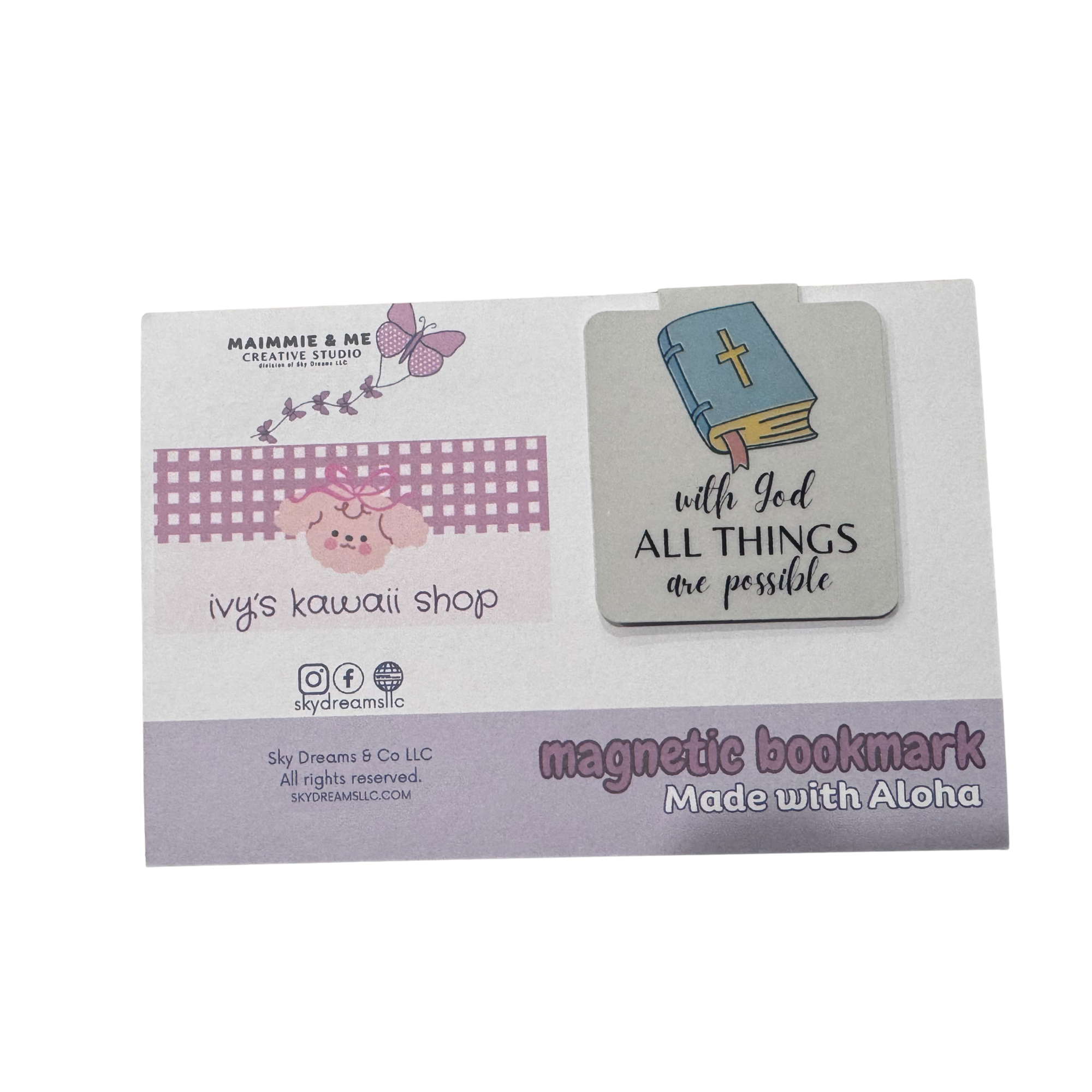 Magnetic bookmark-With God all things are possible