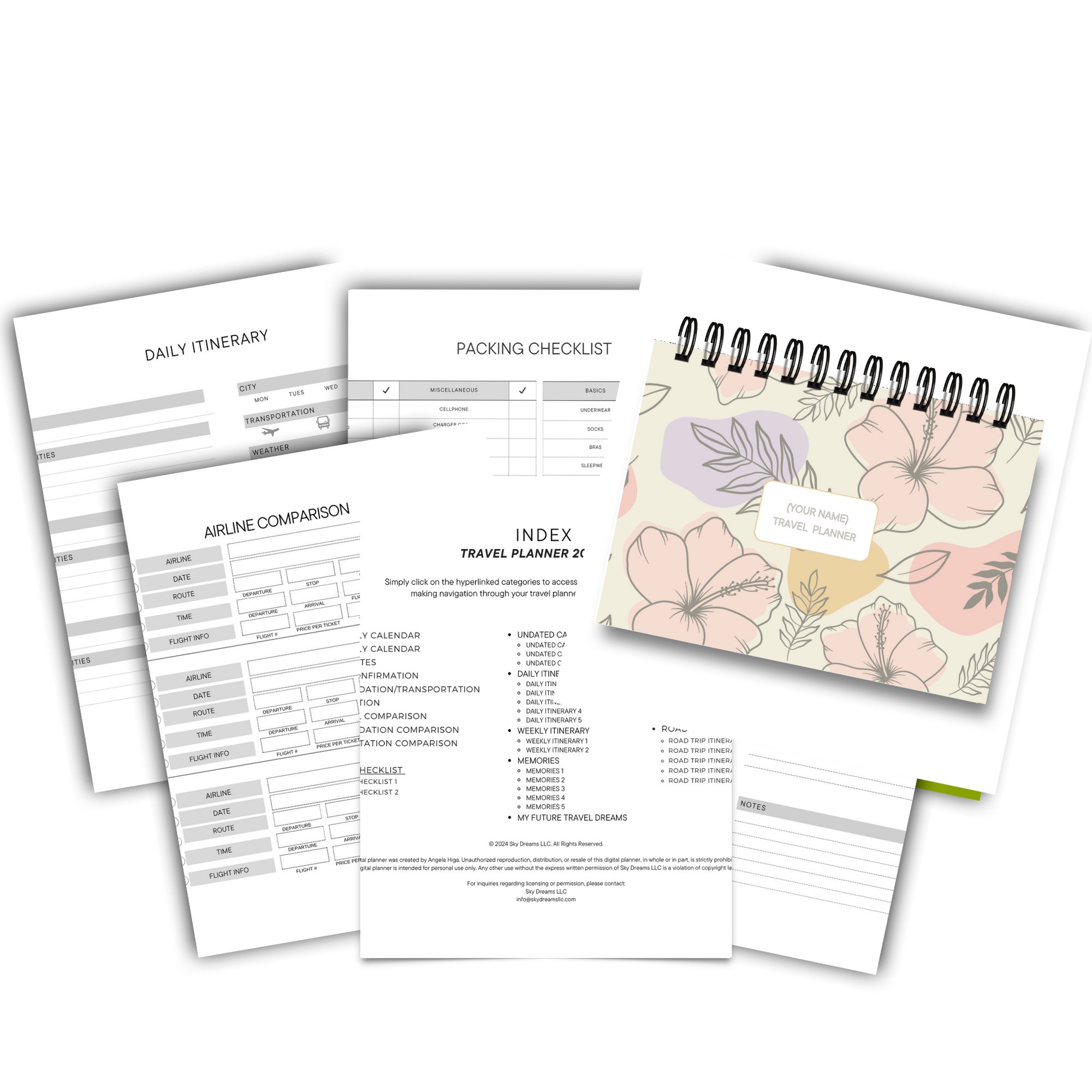 Travel Planner Journal-Hibiscus Aloha