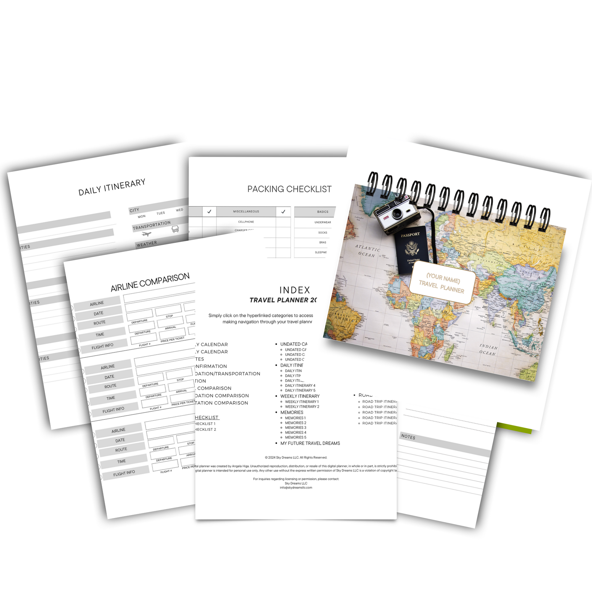 Travel Planner Journal-World Traveler