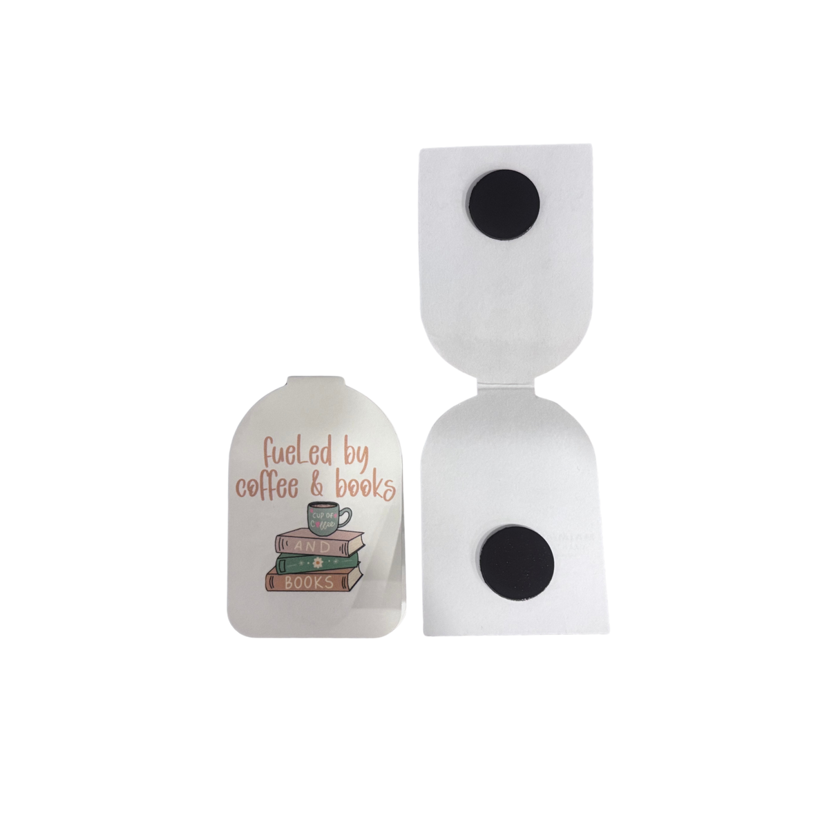 Magnetic bookmark-Fueled by coffee &amp; books