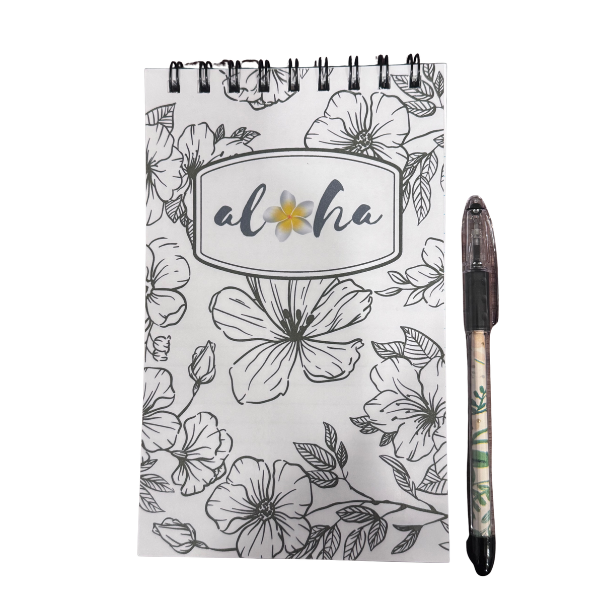 Ivy&#39;s Kawaii shop-Large spiral notepad-Aloha hibiscus