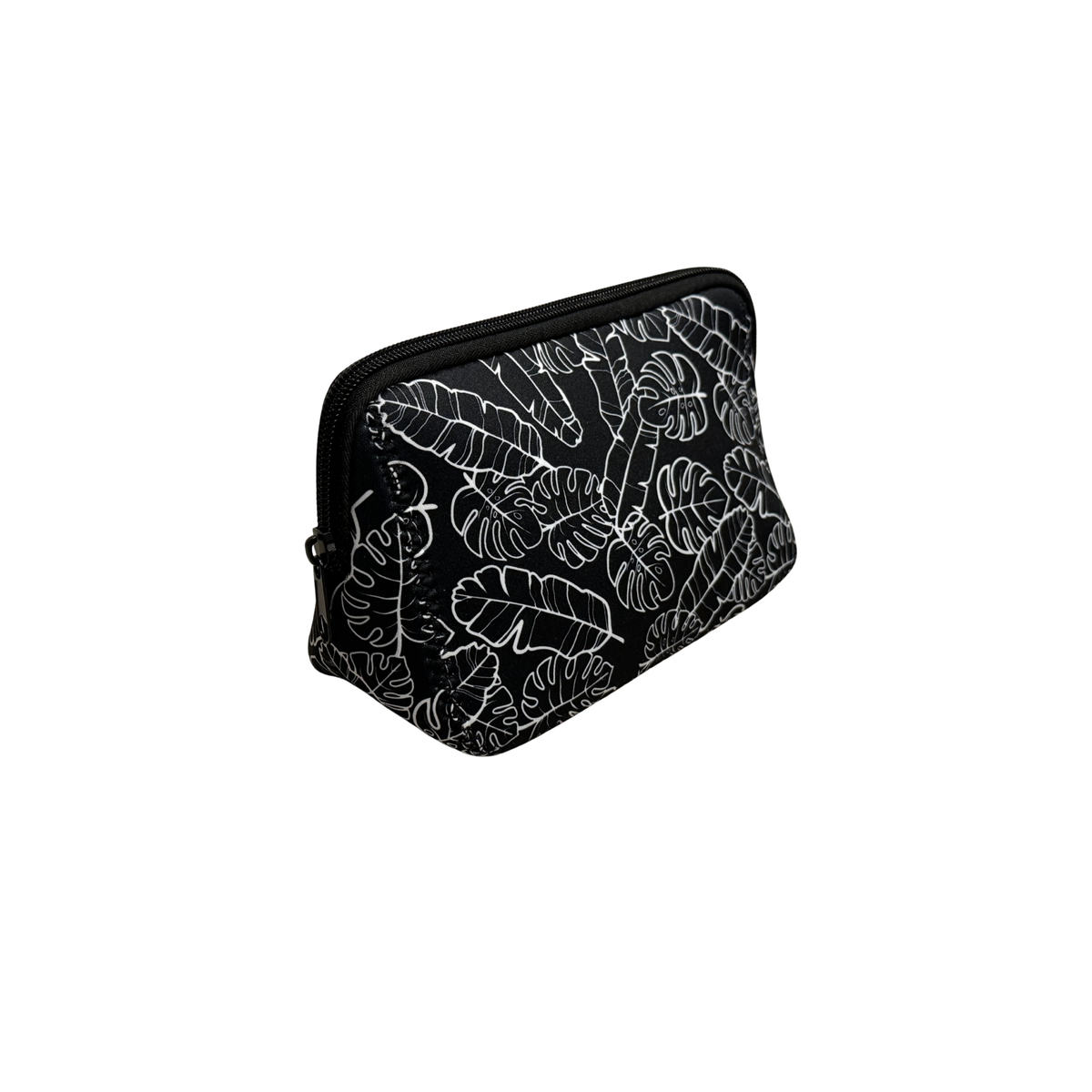 Neoprene Toiletry/Makeup pouch-Na Lau Aloha Black