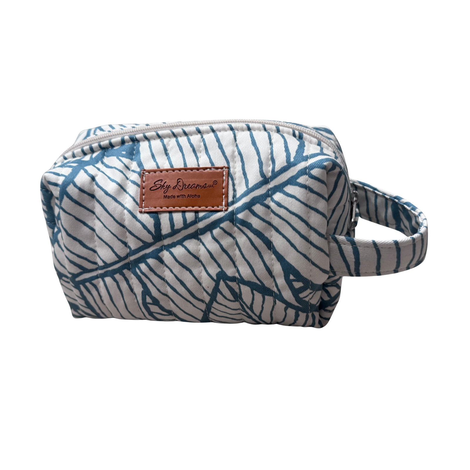 Mini Jet set cosmetic/toiletry bag-Mai'a Blue