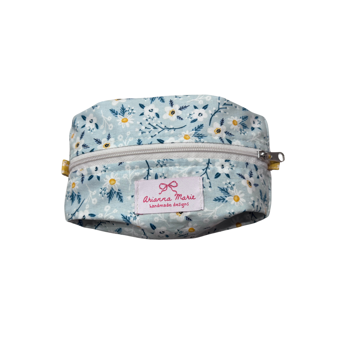 Arianna Marie Pencil/brush pouch-Mint Daisy