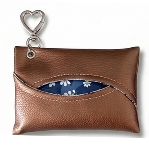 Travel Tissue Holder Bag Charm – Bronze