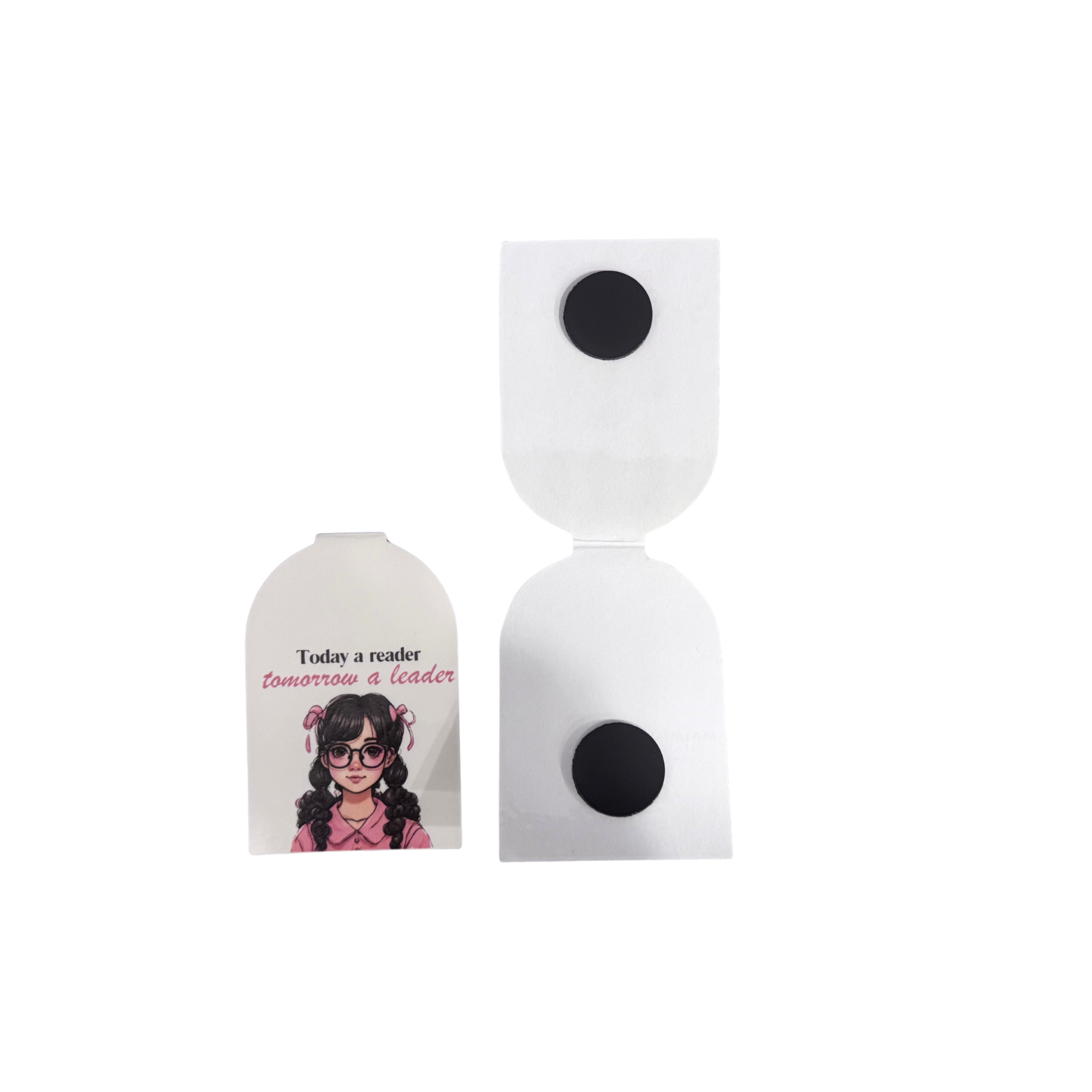 Magnetic bookmark-Today a reader-tomorrow a leader