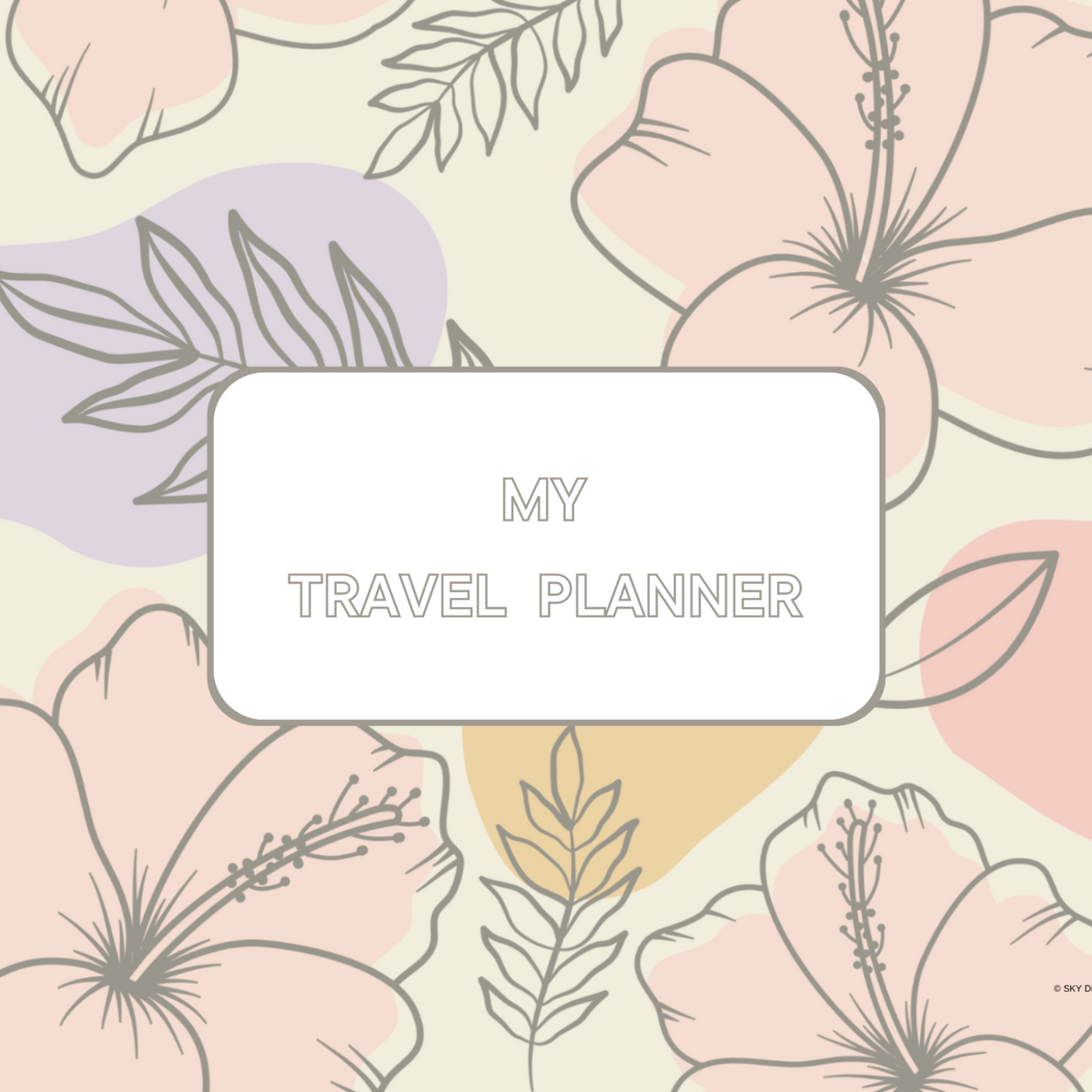 Digital Travel Planner A4 Printable-World Traveler