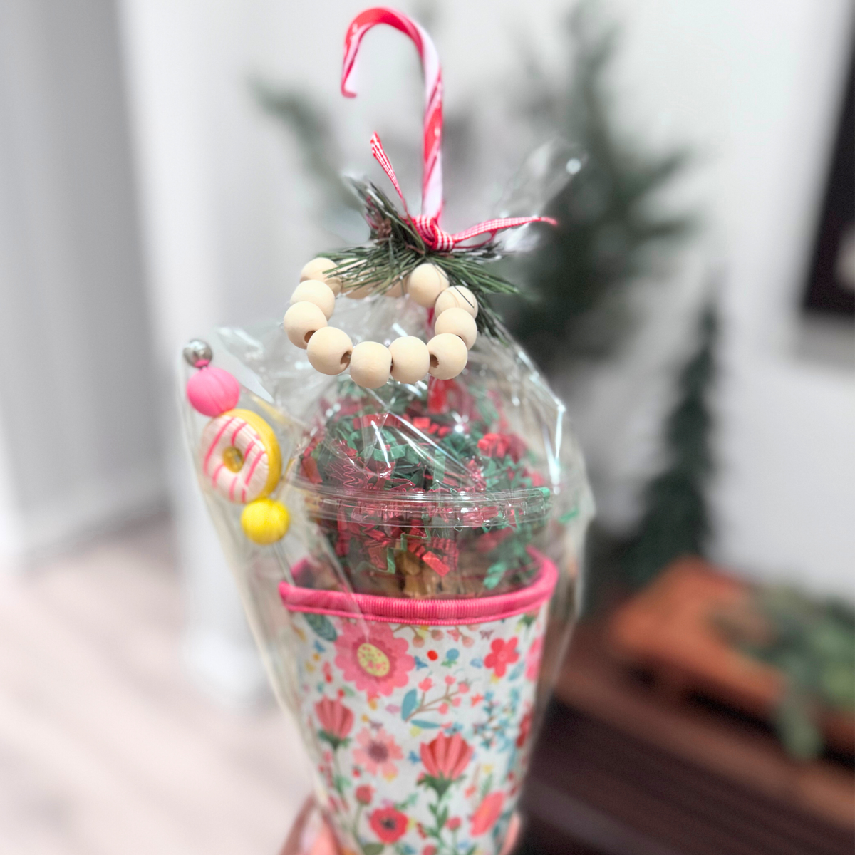 Neoprene Cup Cozy Gift set-Flowers &amp; Butterflies