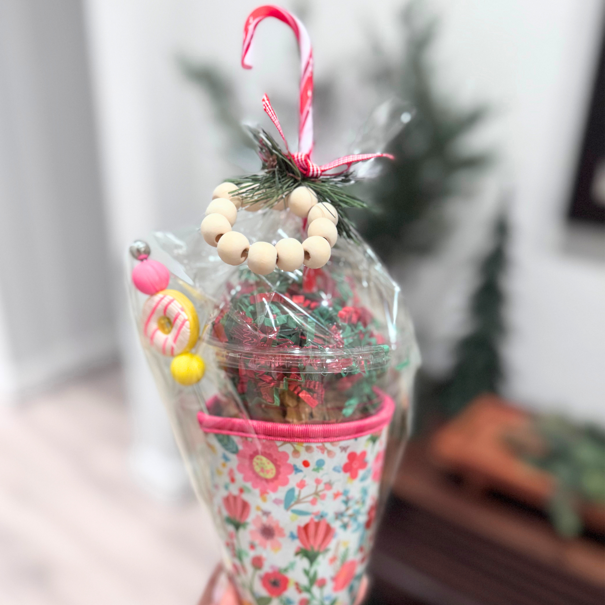 Neoprene Cup Cozy Gift set-Flowers & Butterflies