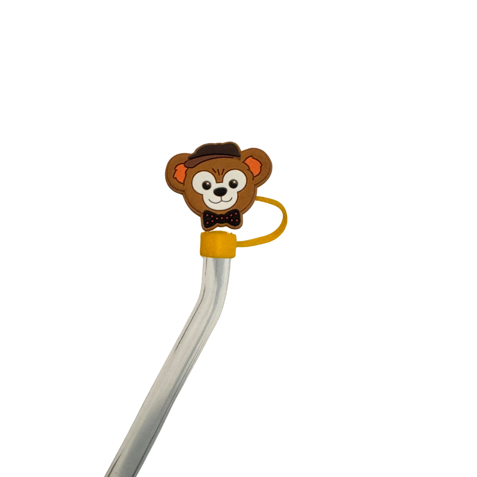 Limited edition-Silicone Straw topper-Yellow Bear