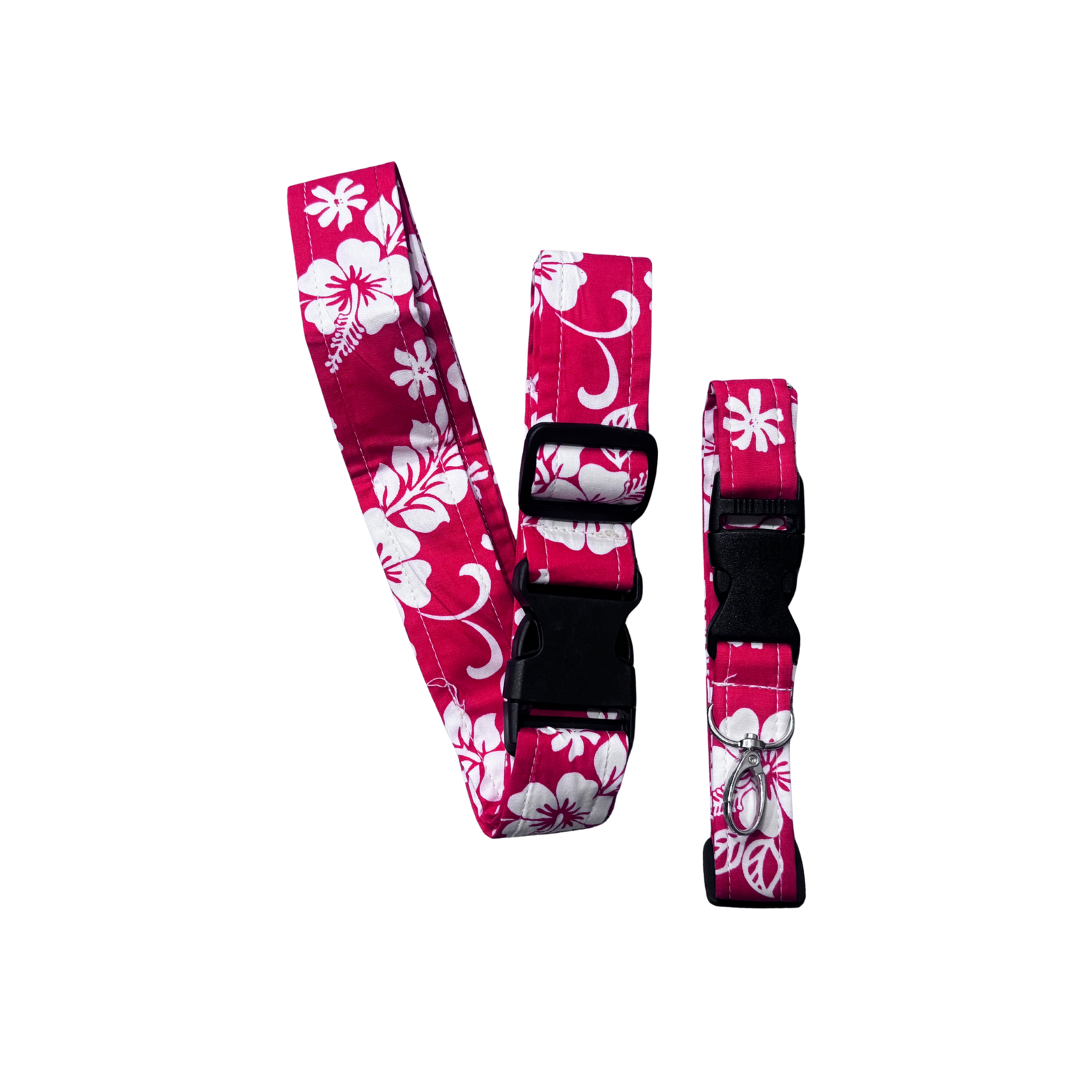 Sky LugStrap and Mini LugStrap2 in Mini suitecase-Aloha Red Hibiscus