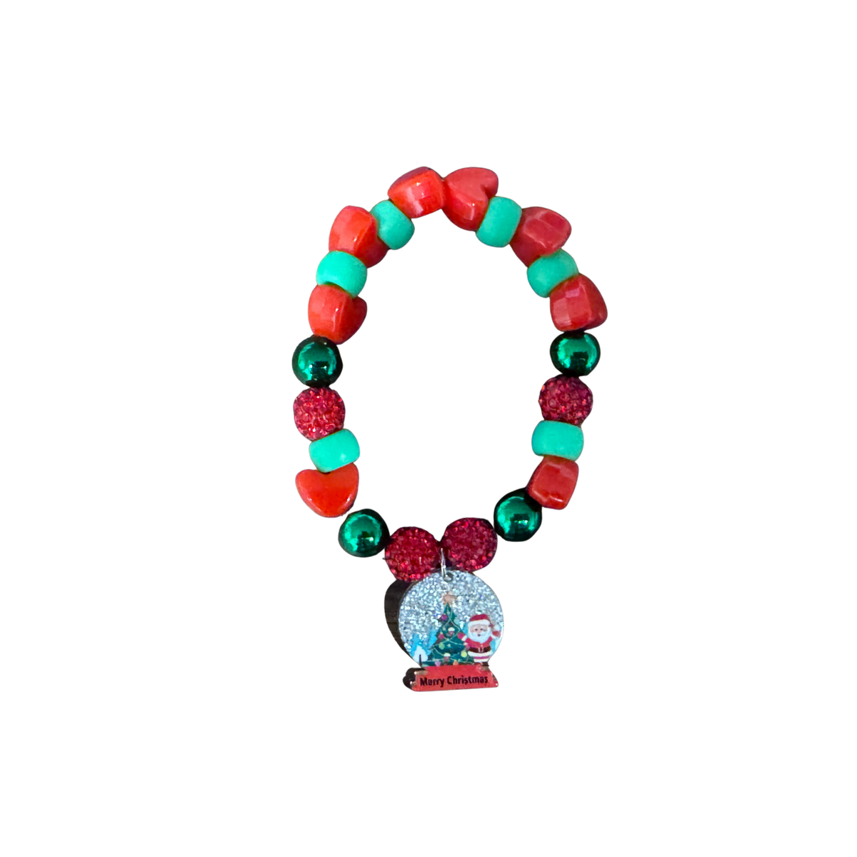 Violet&#39;s Sparkle shop-Large bracelet w/ charm-Santa