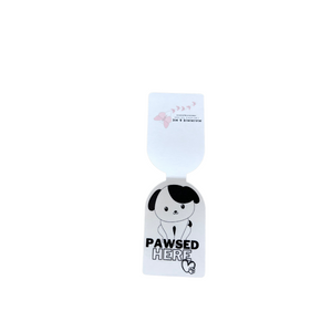 Magnetic Bookmark-Pawsed here (Kawaii Dog)