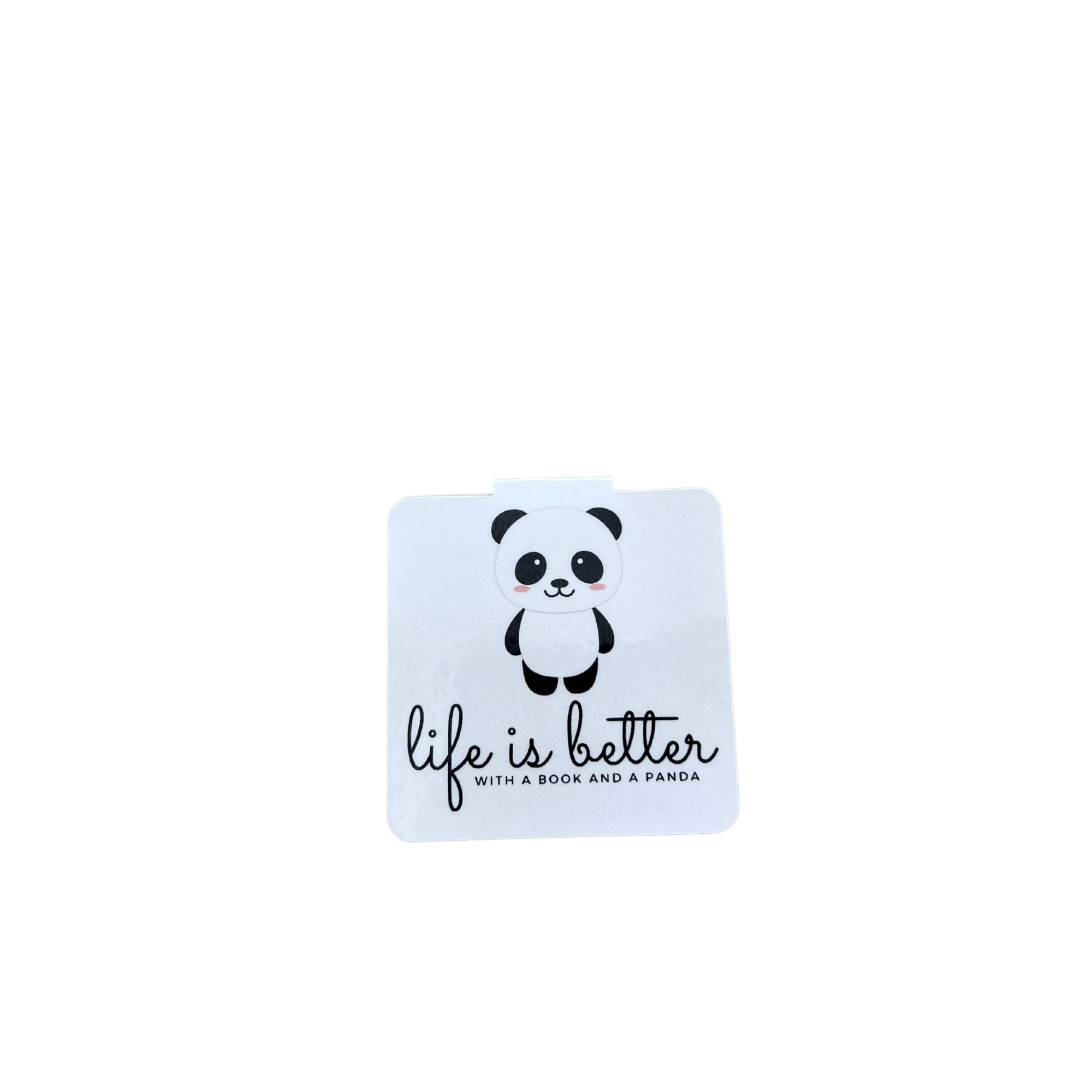 Magnetic Bookmark-Life is better with a book and a Panda (Panda love)