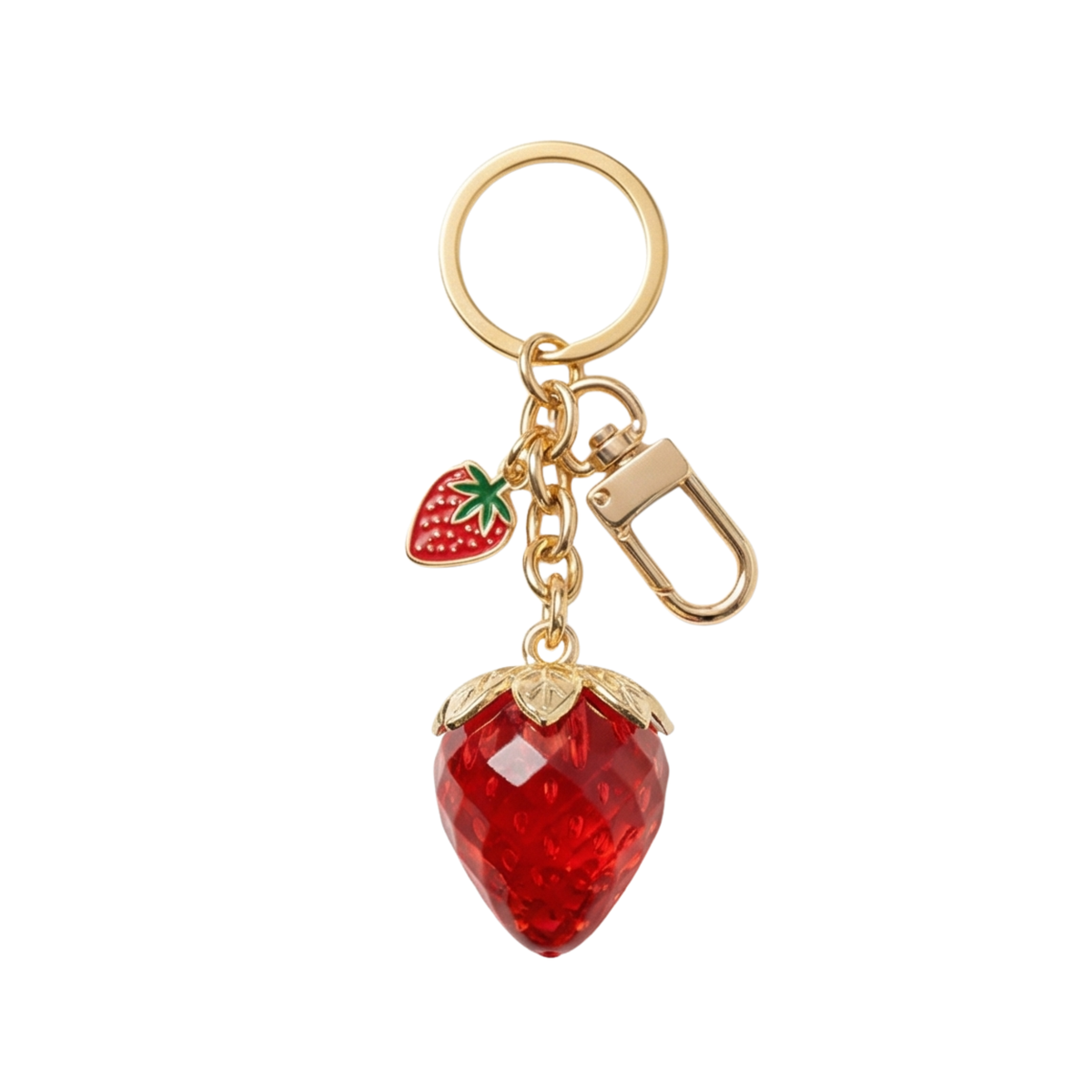 Violet's Sparkle shop-Strawberry Keychain bag charm
