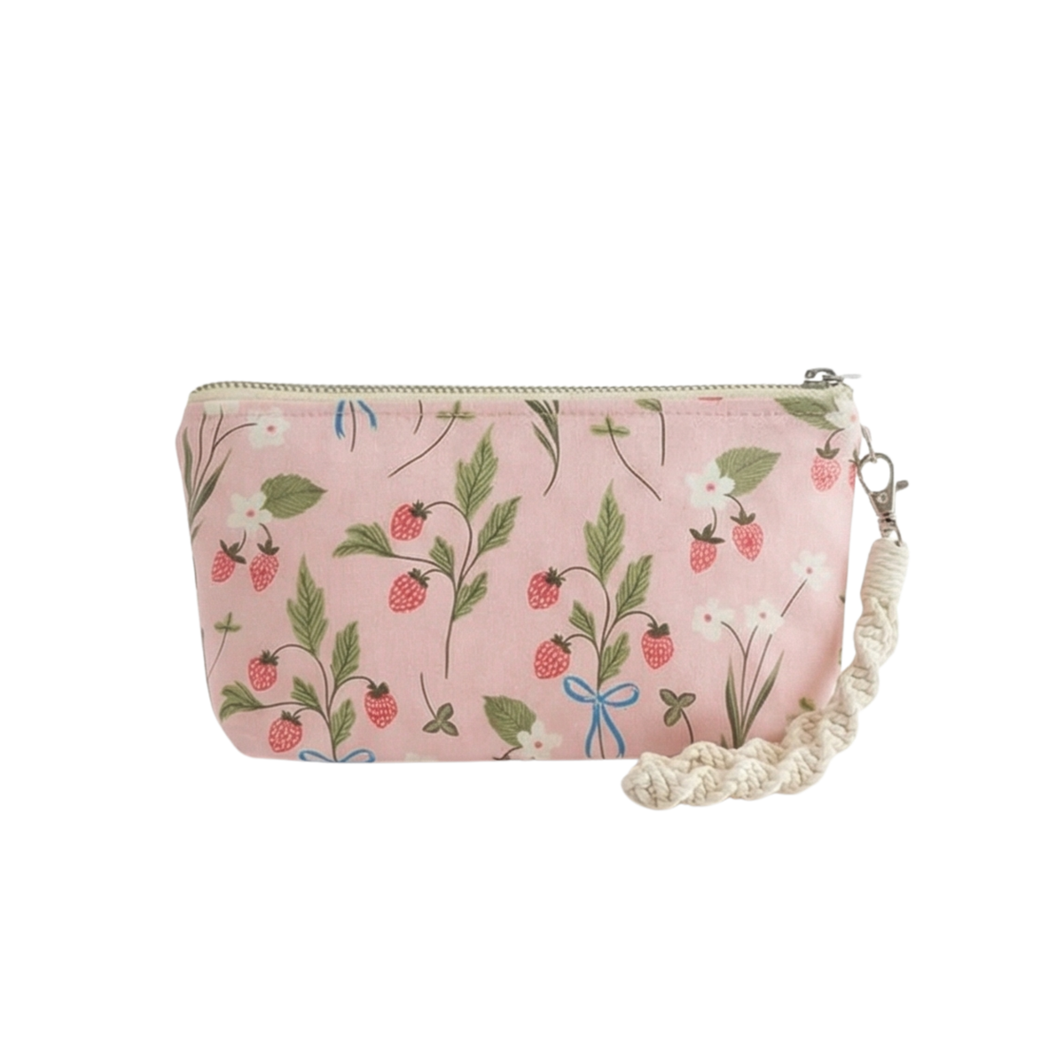 Arianna Marie zipper pouch-Strawberry Fields