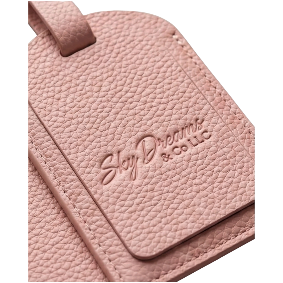 Passport wallet gift set-Pink vegan leather