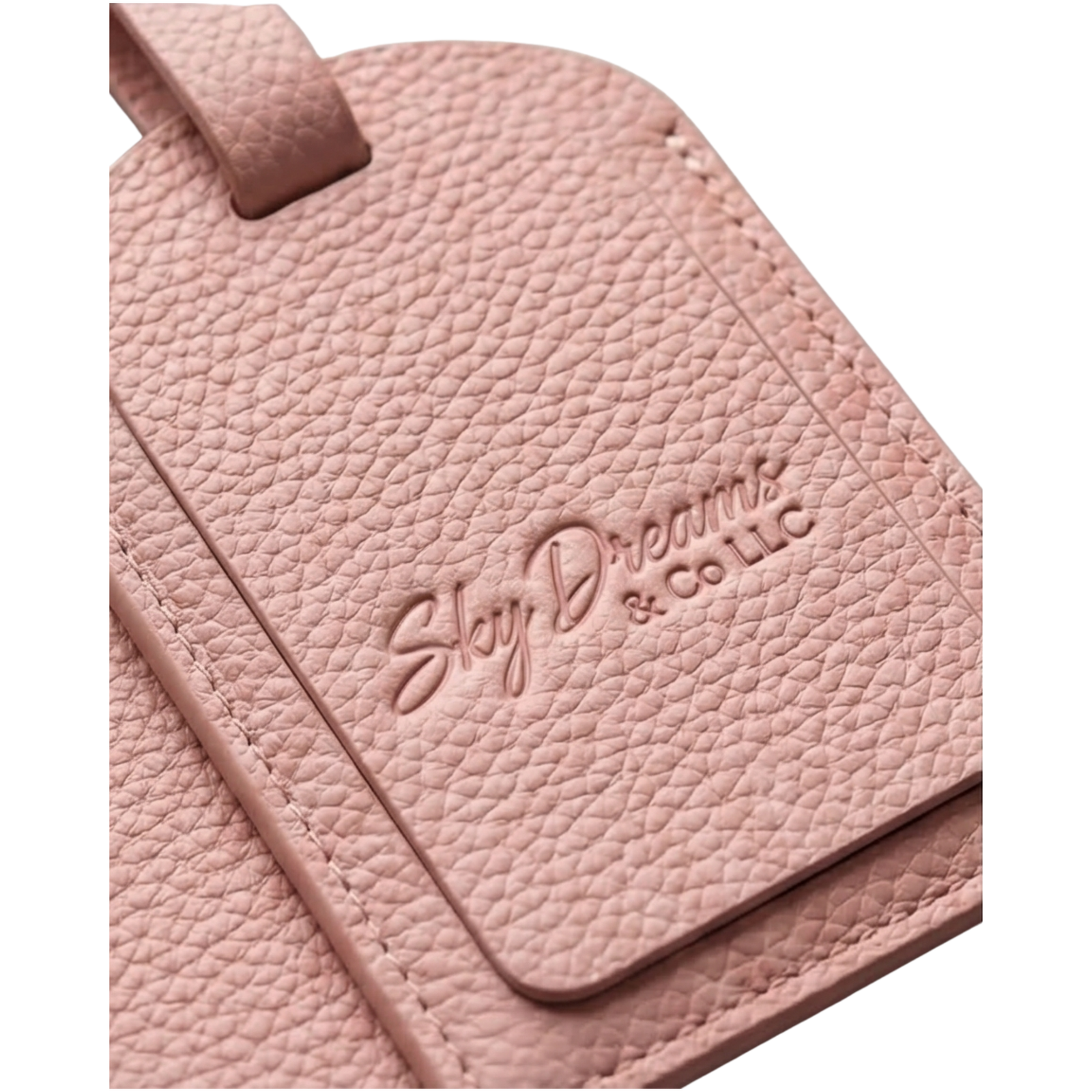 Passport wallet gift set-Pink vegan leather