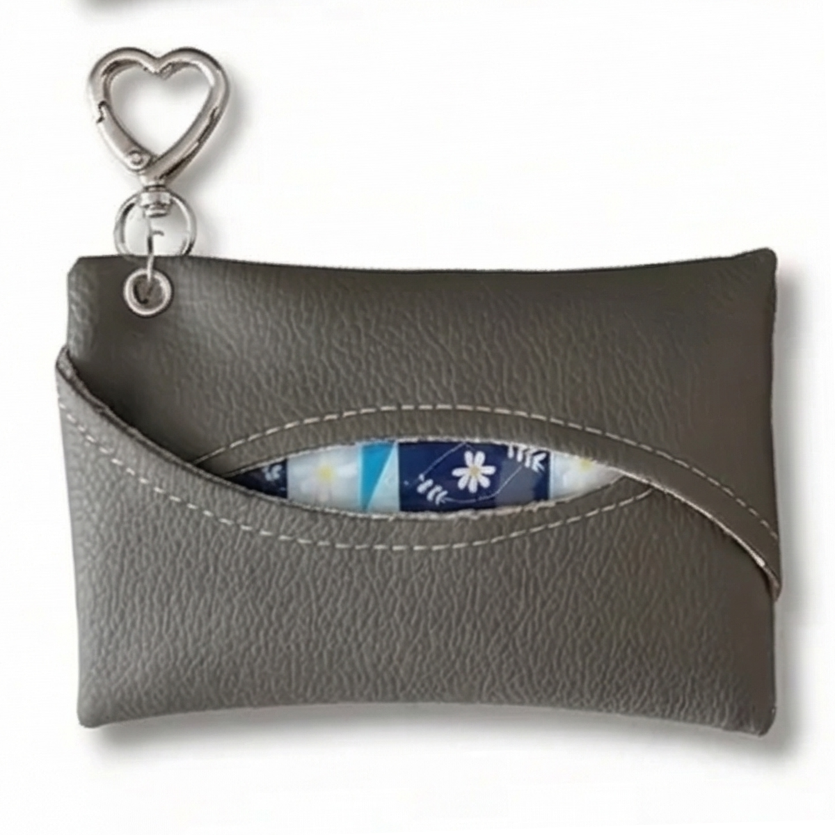 Travel Tissue Holder Bag Charm – Grey