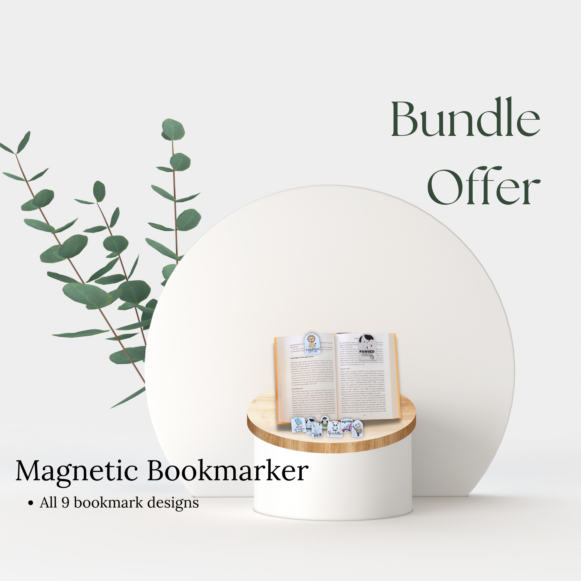 Bundle and Save-9 Magnetic Bookmarks