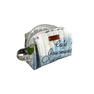 Limited Edition-From France with Love: Large Dopp/Toiletry bag-Cafe a Paris