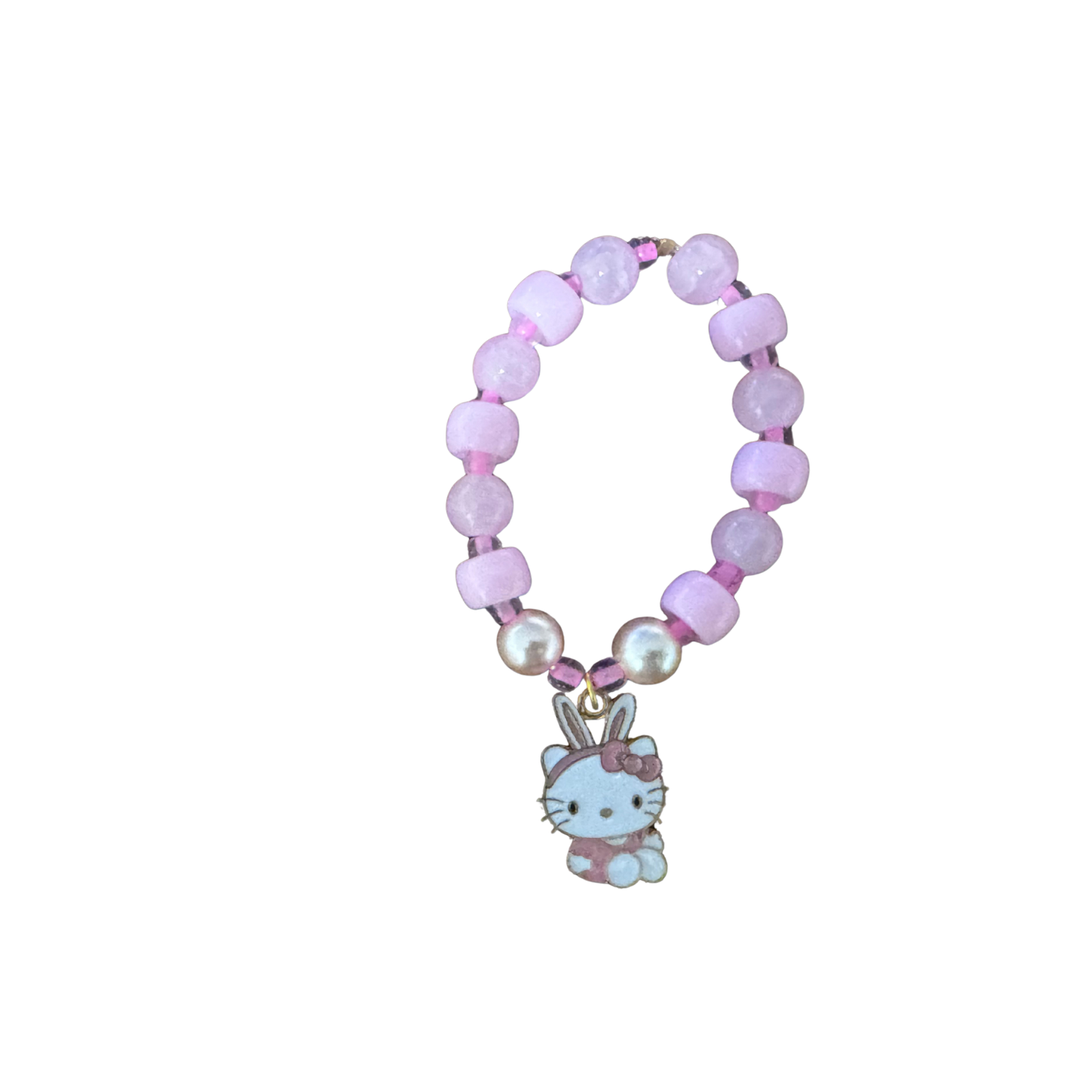 Violet's Sparkle shop-Bracelet bracelet w/ charm-Pink Kawaii
